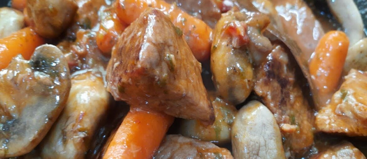 FRENCH BEEF BOURGUIGNON(no red wine)