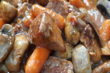 FRENCH BEEF BOURGUIGNON(no red wine)