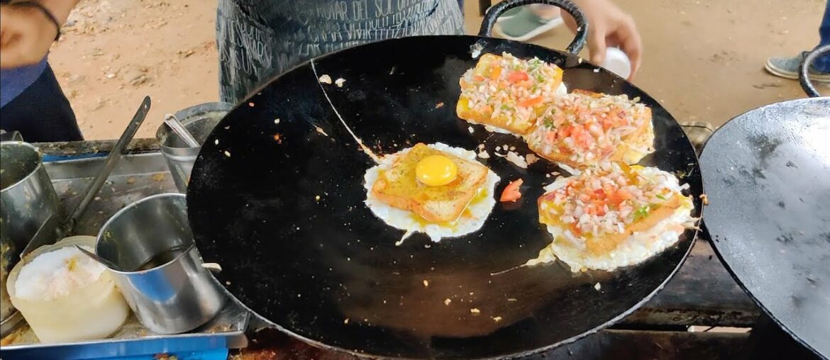 Indian Style Egg French Toast | Masala Omelet Sandwich | Indian Street Food Indian Style Egg French Toast | Masala Omelet Sandwich | Indian Street Food