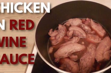 Quick Chicken in Red Wine Sauce Recipe from Medieval France
