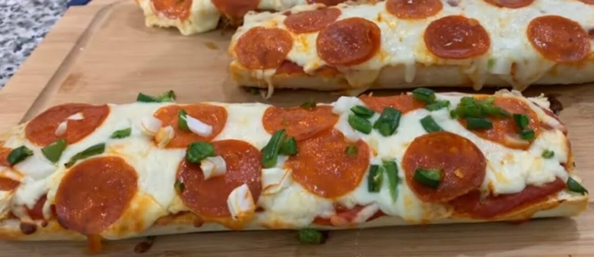 French Bread Pizza Recipe In Our New Kitchen