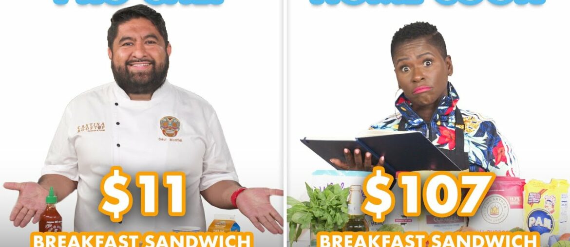 $107 vs $11 Breakfast Sandwich: Pro Chef & Home Cook Swap Ingredients | Epicurious $107 vs $11 Breakfast Sandwich: Pro Chef & Home Cook Swap Ingredients | Epicurious