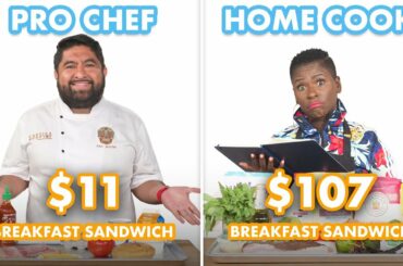 $107 vs $11 Breakfast Sandwich: Pro Chef & Home Cook Swap Ingredients | Epicurious
