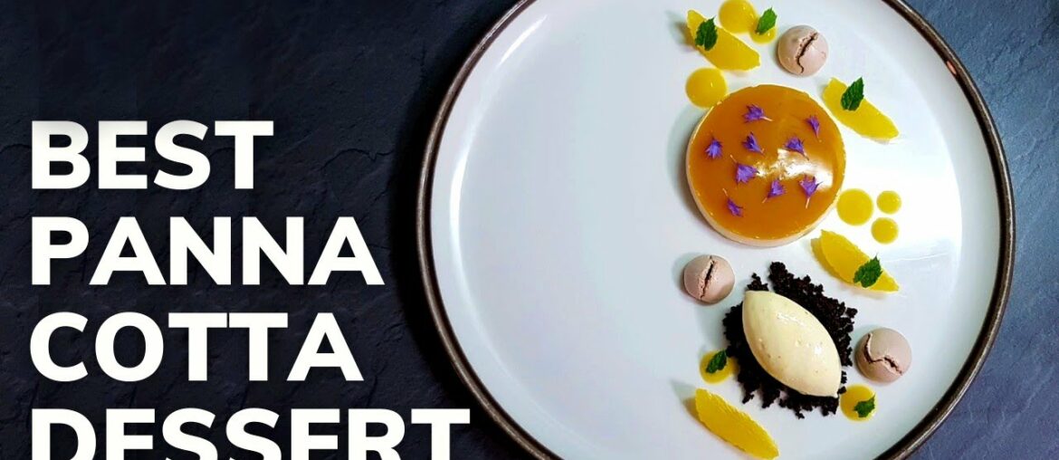 Michelin star PANNA COTTA dessert recipe (Fine Dining Cooking At Home)