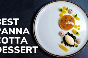 Michelin star PANNA COTTA dessert recipe (Fine Dining Cooking At Home)
