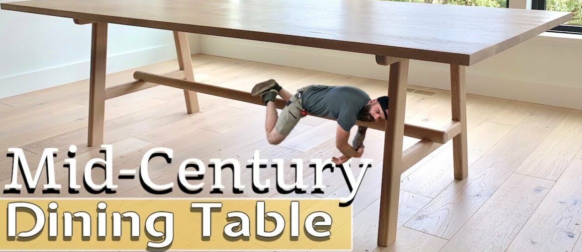 Modern Dining Table Build | Easy Mid-Century Table