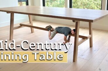 Modern Dining Table Build | Easy Mid-Century Table
