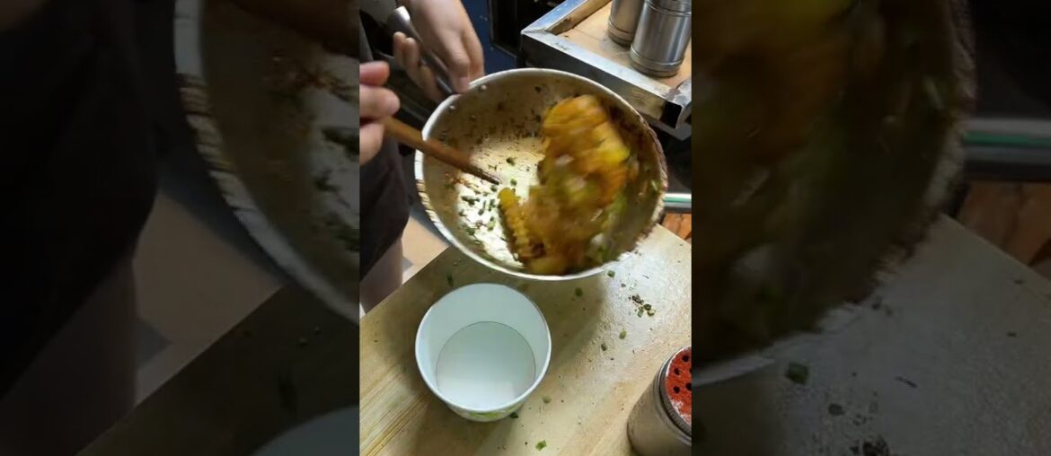 Stylish french fries Japanese street food