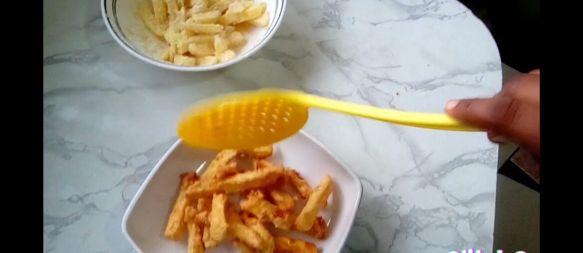 Crispy egg French Fries Recipe at home