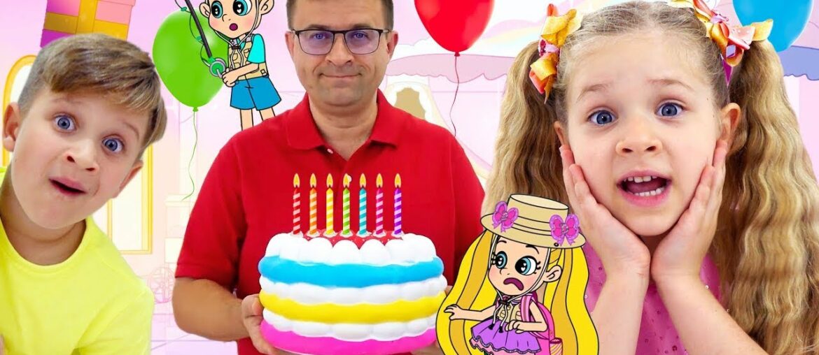 Diana and Roma Best Birthday Party! Magical Cartoon Compilation
