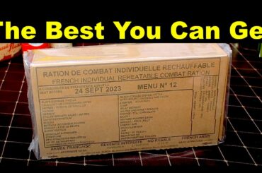 BRAND NEW Menu French MRE Review Seafood Pilaf And Strasbourg Sausages