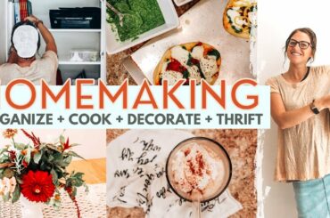 HOMEMAKING + Mennonite Mom Life: Organize, Cook, Decorate, + Thrift with Me!