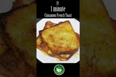 1 minute Cinnamon French Toast Recipe #Shorts #PuviyaKitchen