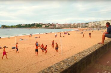 Walking in Saint-Jean-de-Luz, The French Basque Country 4k France / August 2021 / Binaural 3D sounds