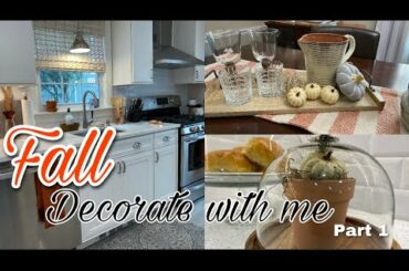 Fall 2021 decorate and clean with me | Cozy Fall kitchen and dining room decor ideas | Freezer prep