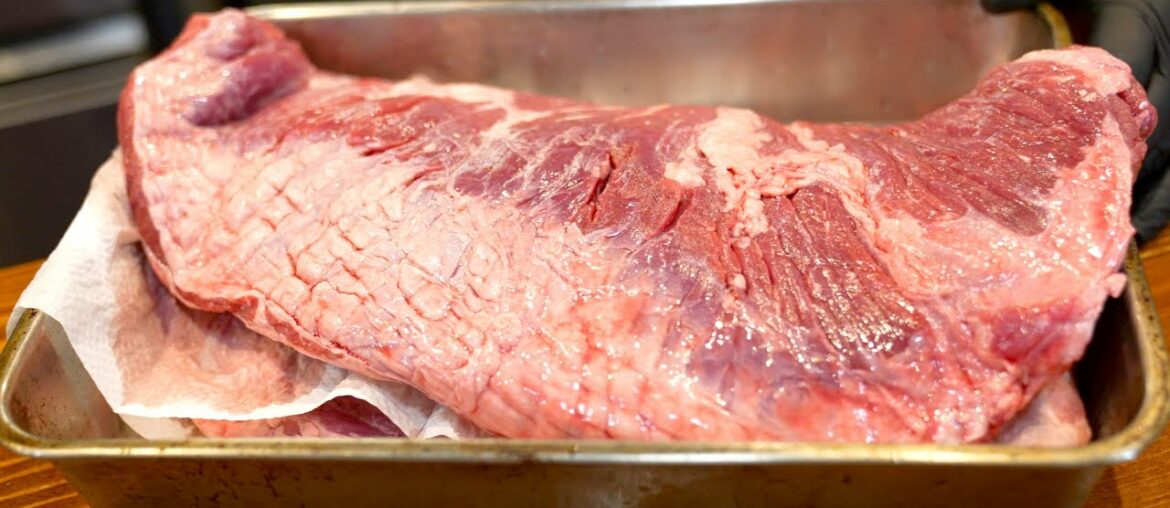 Japanese food.HUGE BEEF STAKE.French cuisine in Japan.