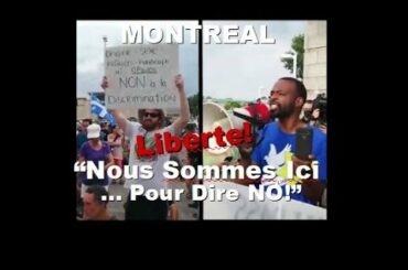 Hundreds of Quebecois Protest Medical Discrimination at Montreal Restaurant (French) | Aug 12th 2021