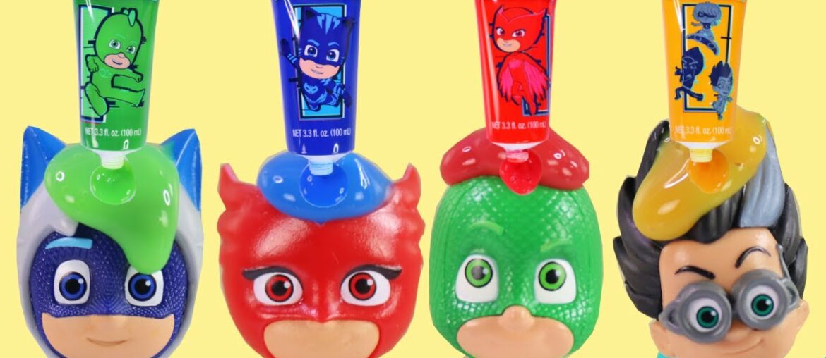 PJ MASKS Finger Paint Bath Time with Catboy, Owlette, Gekko & Bubbles