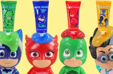 PJ MASKS Finger Paint Bath Time with Catboy, Owlette, Gekko & Bubbles