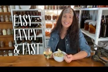 PRAWNS WITH BLUE CHEESE SAUCE - Easy, Fast and Fancy Recipe