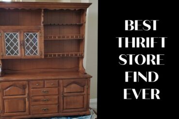 BEST THRIFT STORE FIND EVER ( AT LEAST FOR ME) - YOU HAVE TO SEE THIS - FRENCH COUNTRY HUTCH