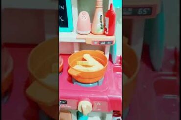 Kitchen Toys Cooking French Fries Fast Food Style #Kitchentoys
