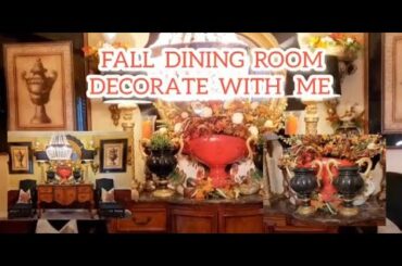 Fall Dining Room / Decorate  With Me  Thrifted  Decor / French  Country