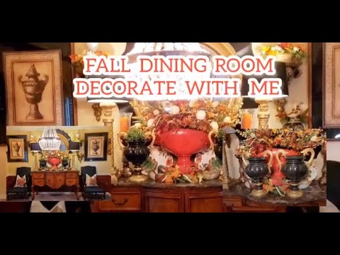Fall Dining Room / Decorate With Me Thrifted Decor / French Country Fall Dining Room / Decorate With Me Thrifted Decor / French Country