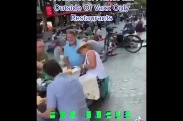 Protesters In France Eat Outside Of Vaxx Only Restaurants