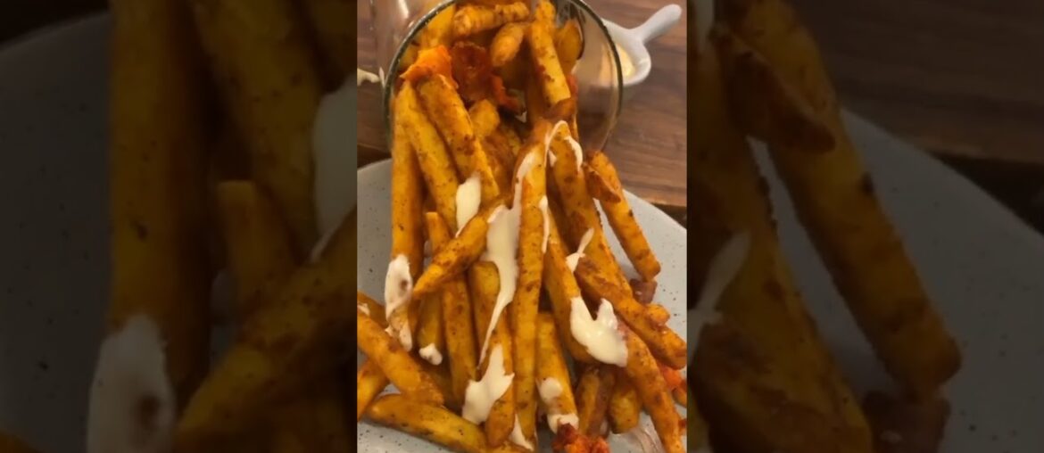 Amazing looking chicken french fries with loads of cheese || food boi #foodshorts #Shorts