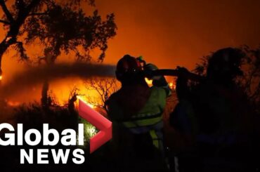 Deadly wildfire in southern France proving a challenge for firefighters