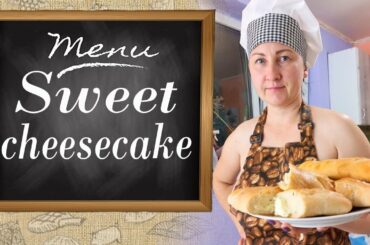 Cheesecake with cottage cheese. Sweet cheesecake recipes. Mini French loaves. Mila Naturist. INF.