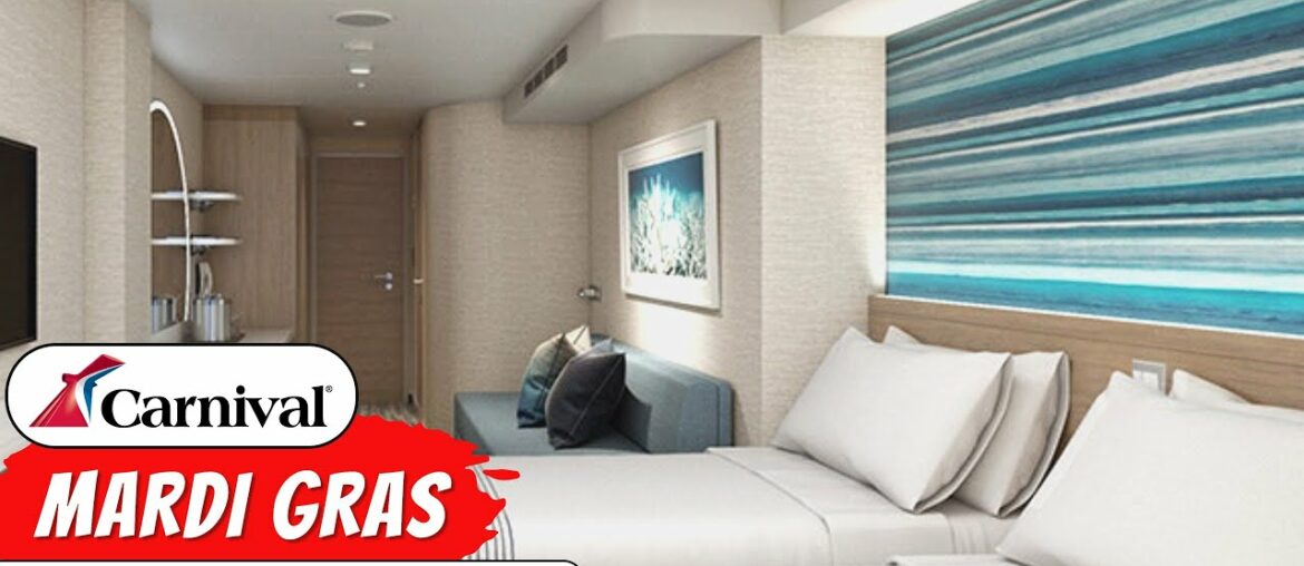 Carnival Mardi Gras | Aft Extended Balcony Stateroom Full Walkthrough Tour & Review 4K