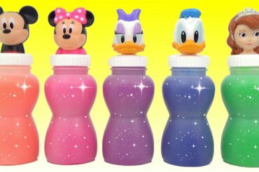 Nat and Essie Teach 5 Colors with  Favorite TV Characters Slime