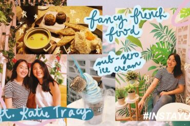 Trying Fancy French Food & Sub Zero Ice Cream w/ Katie Tracy | #InstaYum EP. 5