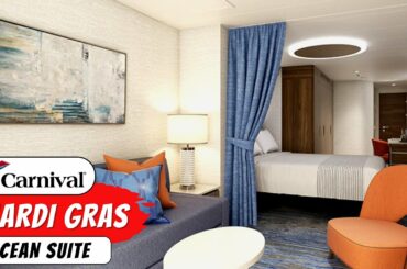 Carnival Mardi Gras | Ocean Suite Full Walkthrough Tour & Review 4K