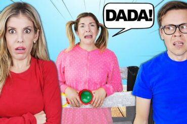 I BECOME A "BABY" FOR THE DAY!! Matt and Rebecca Funny Reaction