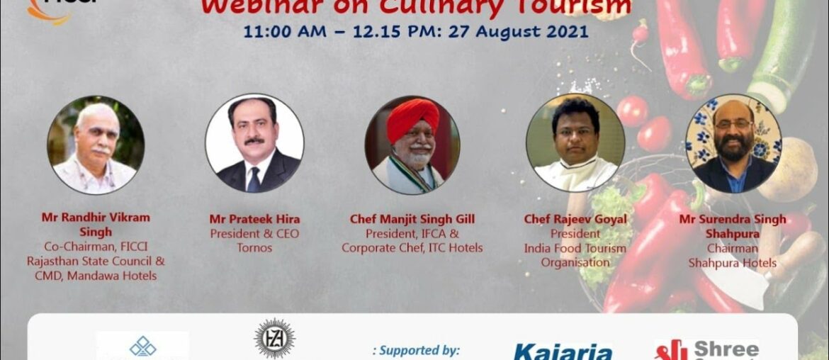 Webinar on Food Tourism in India Webinar on Food Tourism in India