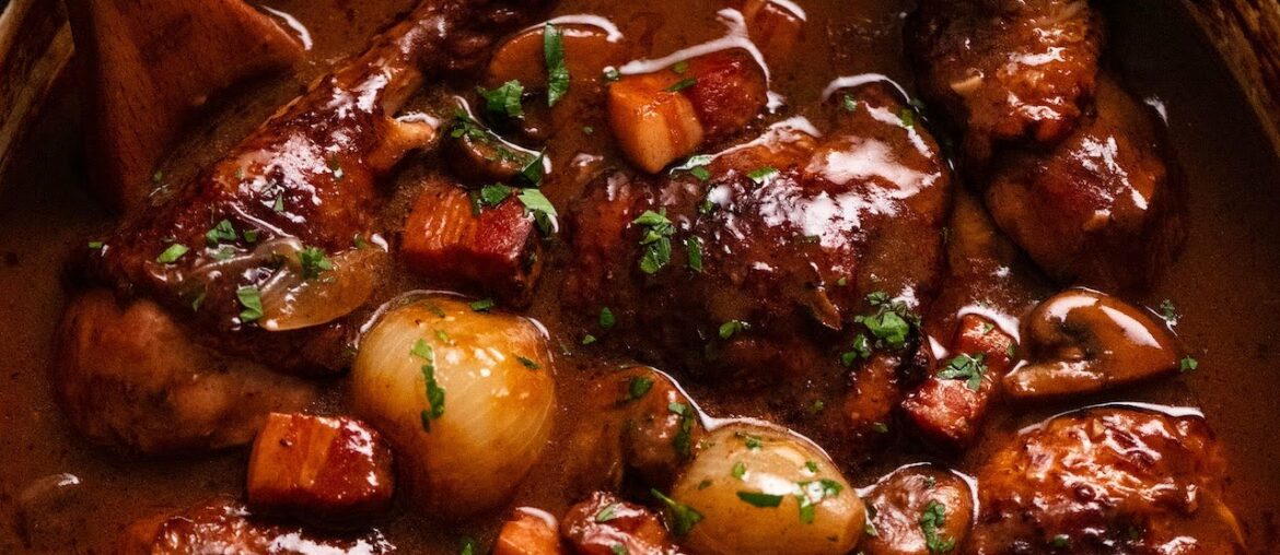 Coq au Vin (French chicken stew in red wine sauce) Coq au Vin (French chicken stew in red wine sauce)