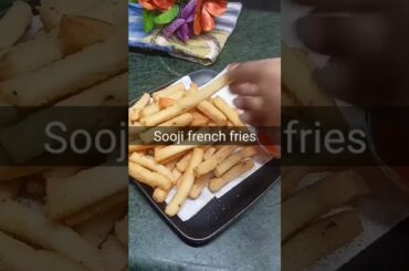 Crispy sooji french fries|| Sooji snack recipe|| Crispy sooji ka nashta||Instant tea time snack||