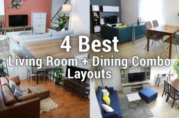 4 Best Living Room + Dining Combo Layouts | MF Home TV