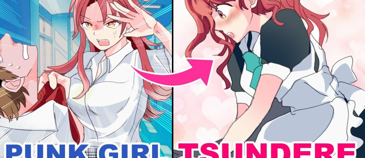 The Scary Punk Girl Is Actually TSUNDERE And Loves Wearing French Maid Costume