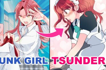 The Scary Punk Girl Is Actually TSUNDERE And Loves Wearing French Maid Costume