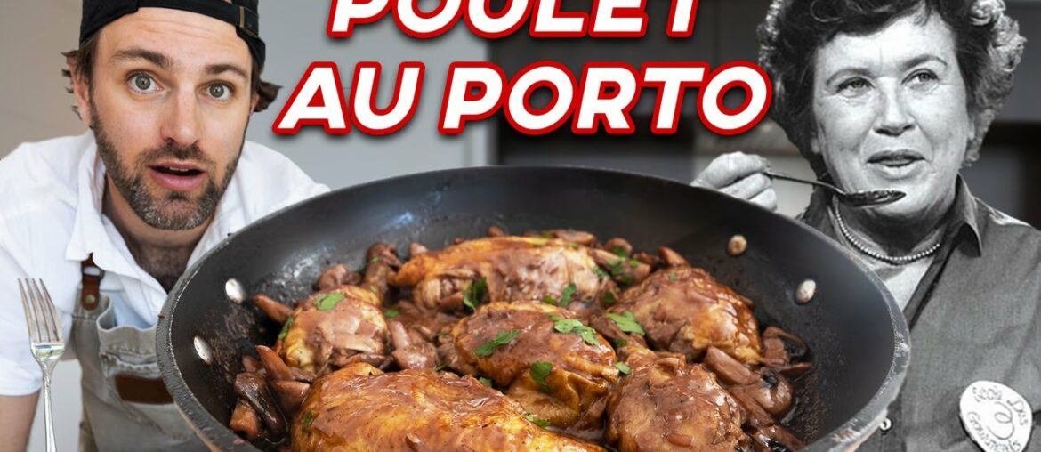 Julia Child's Roast Chicken with Port Wine, Cream and Mushrooms | Jamie & Julia Julia Child's Roast Chicken with Port Wine, Cream and Mushrooms | Jamie & Julia