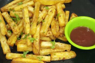 Crispy French fries with Garlic Butter | Potato Recipes | Raja Cooking Recipes