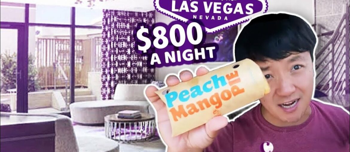48 HOUR The Cosmopolitan Hotel LANAI SUITE & FOOD REVIEW & Trying JOLLIBEE Las Vegas