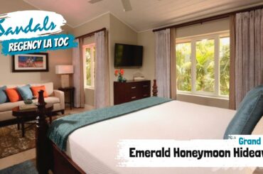 Emerald Honeymoon Hideaway Grande Luxe (HGL) | Sandals La Toc, St Lucia | Full Room Tour & Review 4K