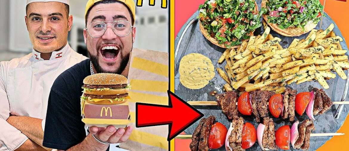 Turning McDonald's to Lebanese Gourmet Food!! (Big Mac to Shish Kebab) Turning McDonald's to Lebanese Gourmet Food!! (Big Mac to Shish Kebab)