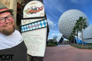 Epcot’s Biergarten Buffet 2021 | The Buffet Is Back With New Menu Items & Riding Test Track At Night