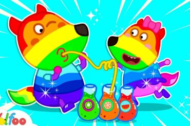 Wolfoo Wants to Become Rainbow Kid - Wolfoo Learns Colors With Rainbow Water | Wolfoo Family